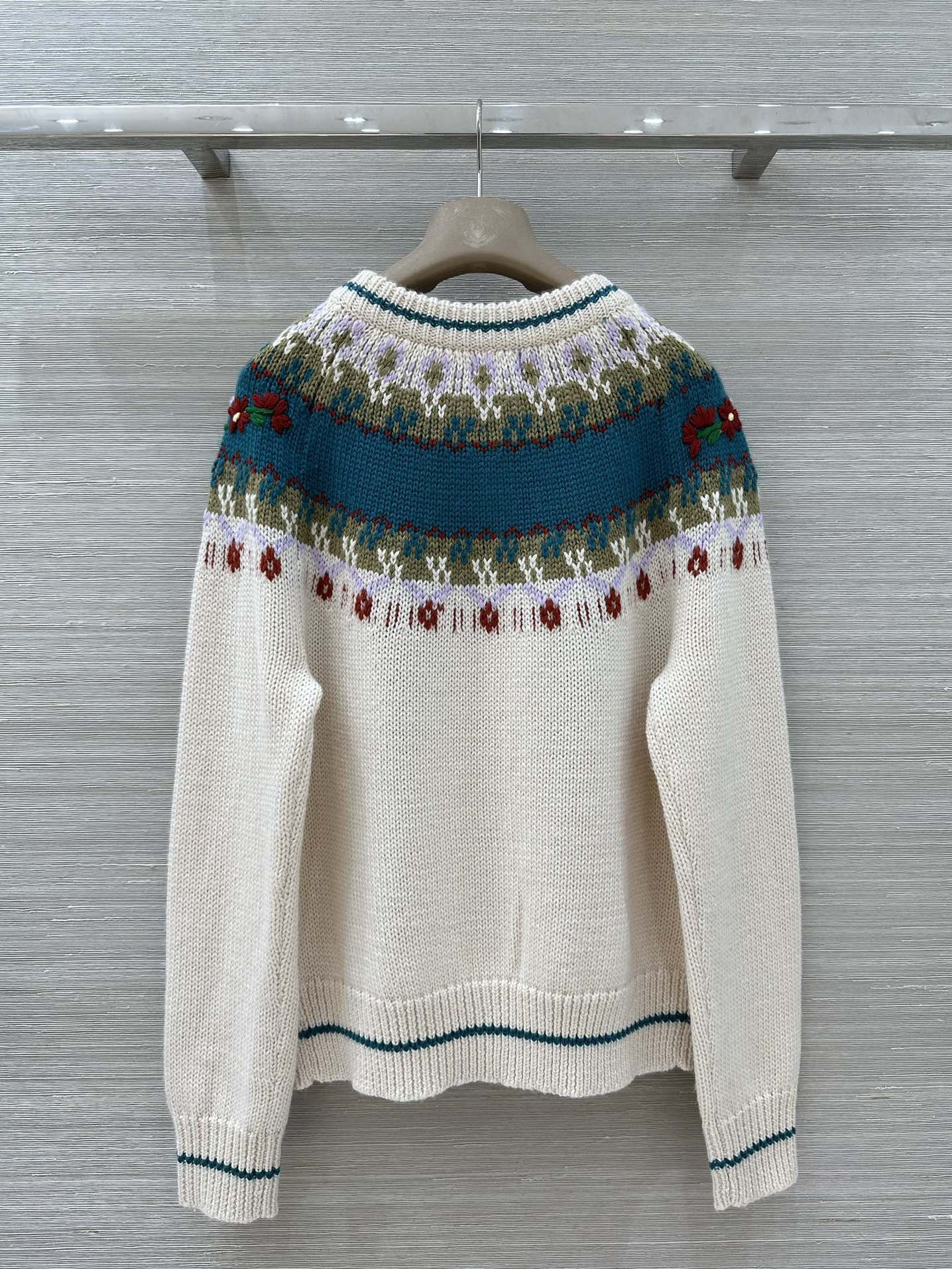 샤넬(Chanel) 페어아일 기하학 자수 가디건 의류