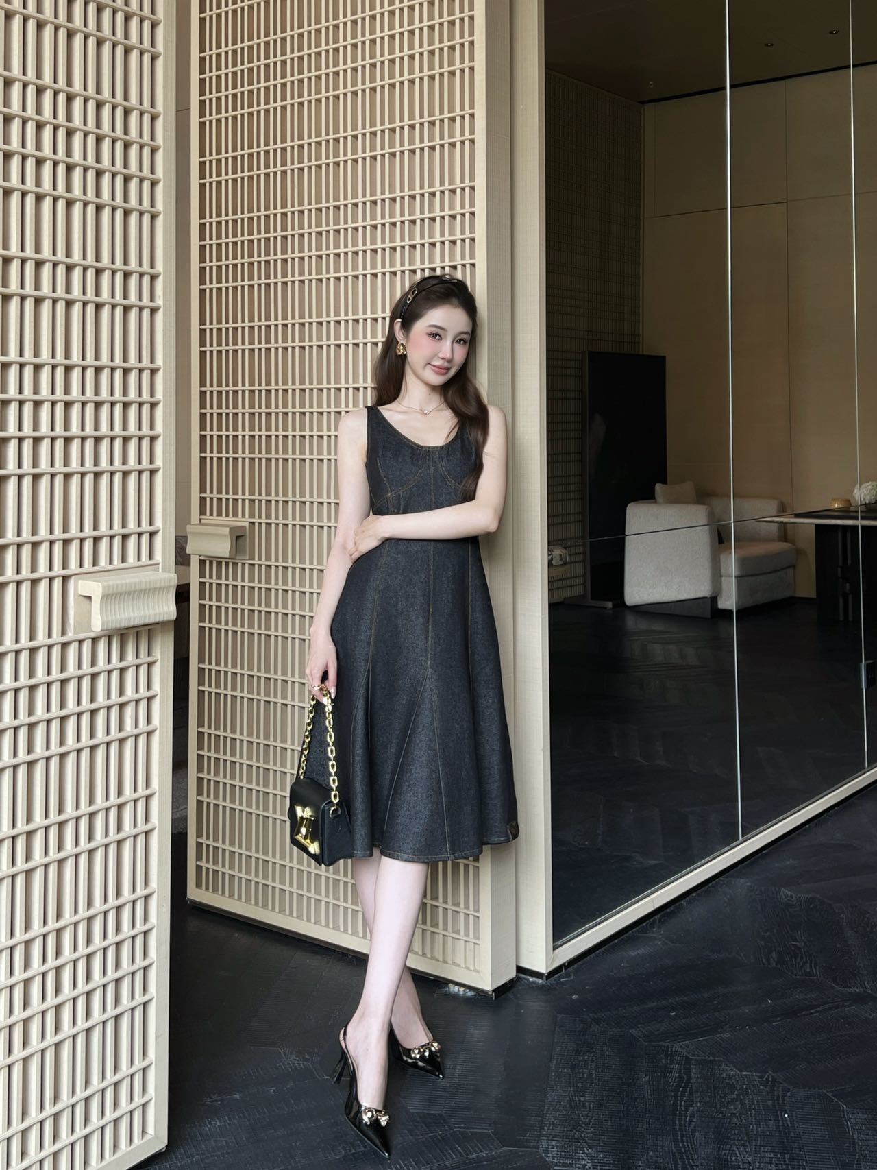 LV 루이비통 프리미엄 데님 미니 원피스 의류