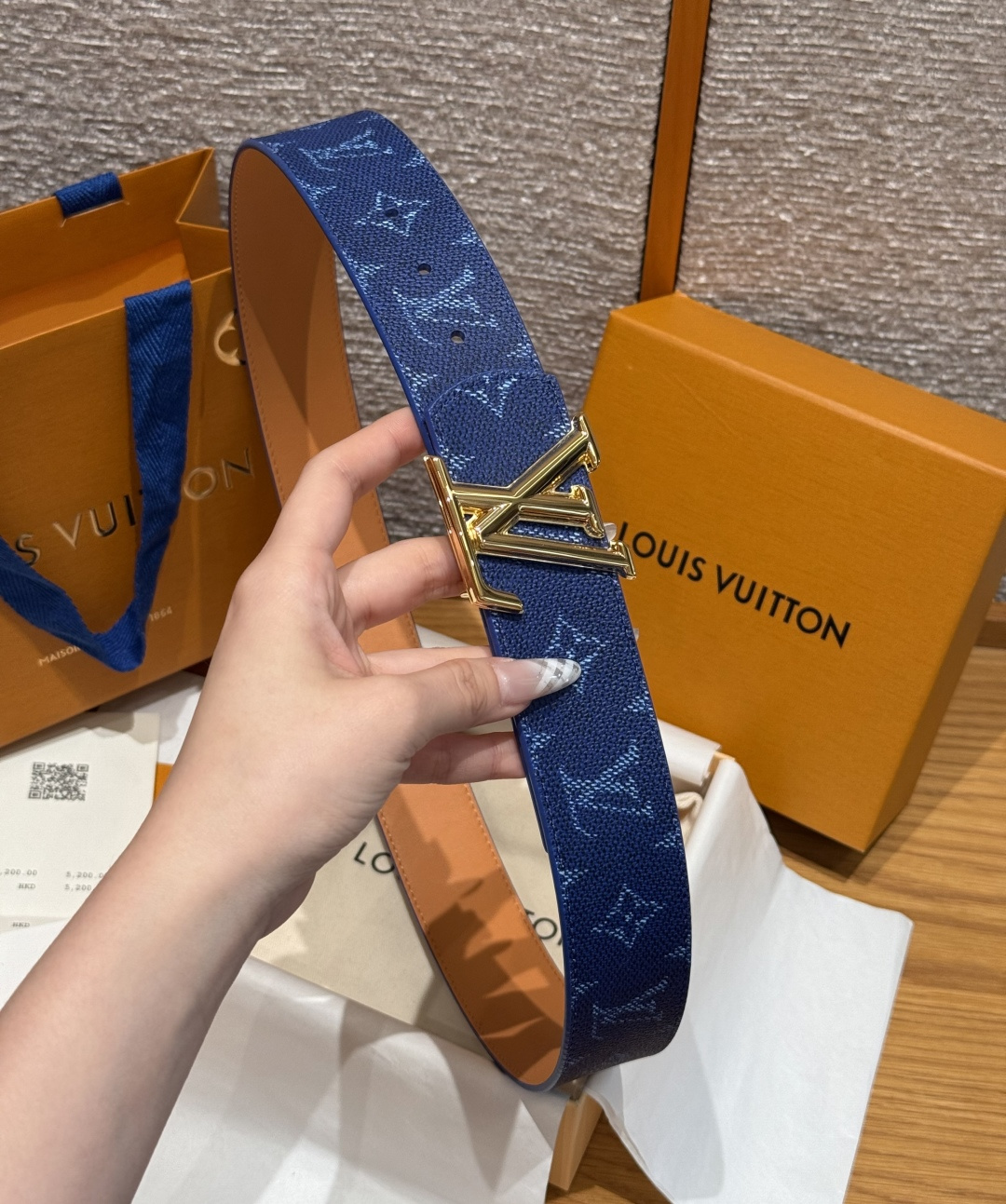 LV 루이비통 디멘션 모노그램 헤리티지 40mm 양면 벨트