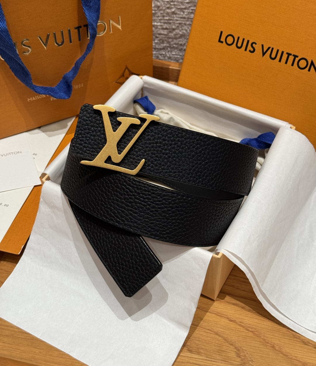 LV 루이비통 토뤼옹(Taurillon) 40mm 양면 리버서블 벨트