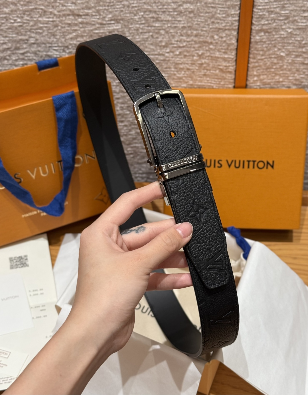 LV 루이비통 슬렌더(SLENDER) 35mm 양면 리버서블 벨트