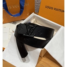 LV 루이비통 디멘션 드리프트 플라워 스터드 40mm 양면 리버시블 벨트