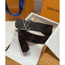 LV 루이비통 이니셜 다모플라쥬(DAMOFLAGE) 40mm 양면 리버시블 벨트