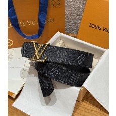 LV 루이비통 이니셜 다모플라쥬(DAMOFLAGE) 40mm 양면 리버시블 벨트