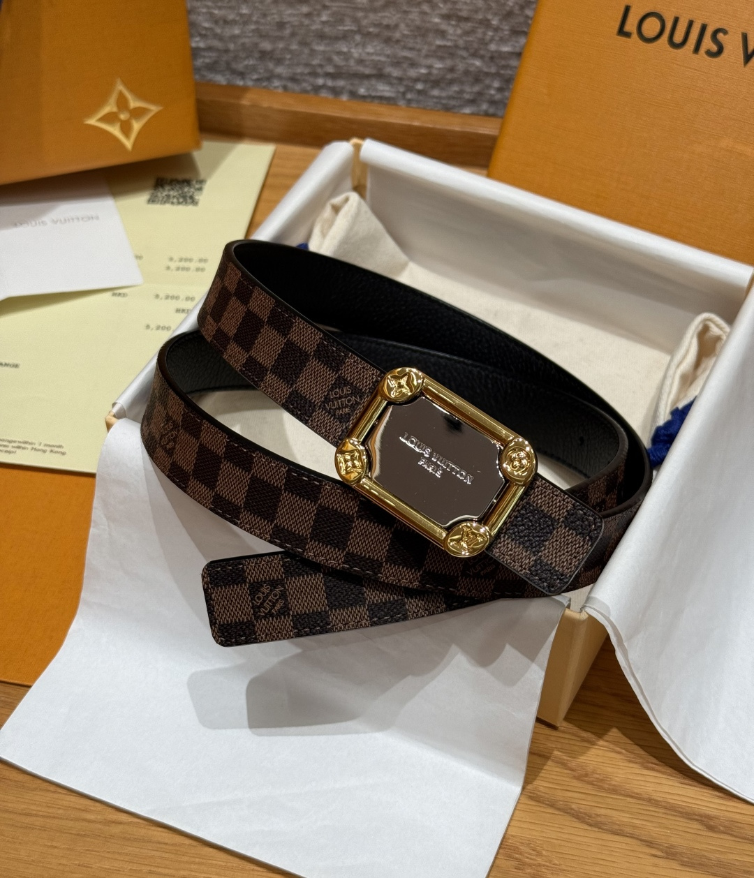 LV 루이비통 아이코닉(ICONIC) 25mm 양면 리버시블 벨트