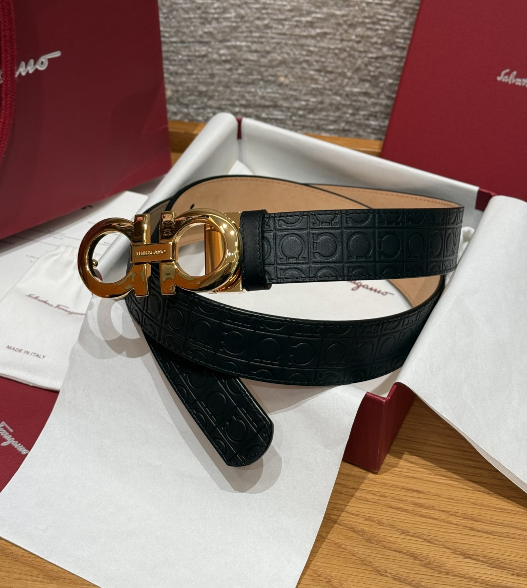 페라가모(Ferragamo) 양면 조절식 Gancini 간치니 벨트