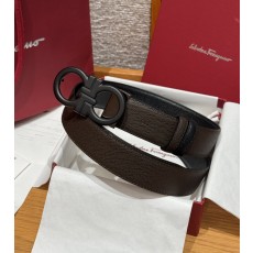 페라가모(Ferragamo) 양면 조절식 Gancini 간치니 팔라듐 벨트