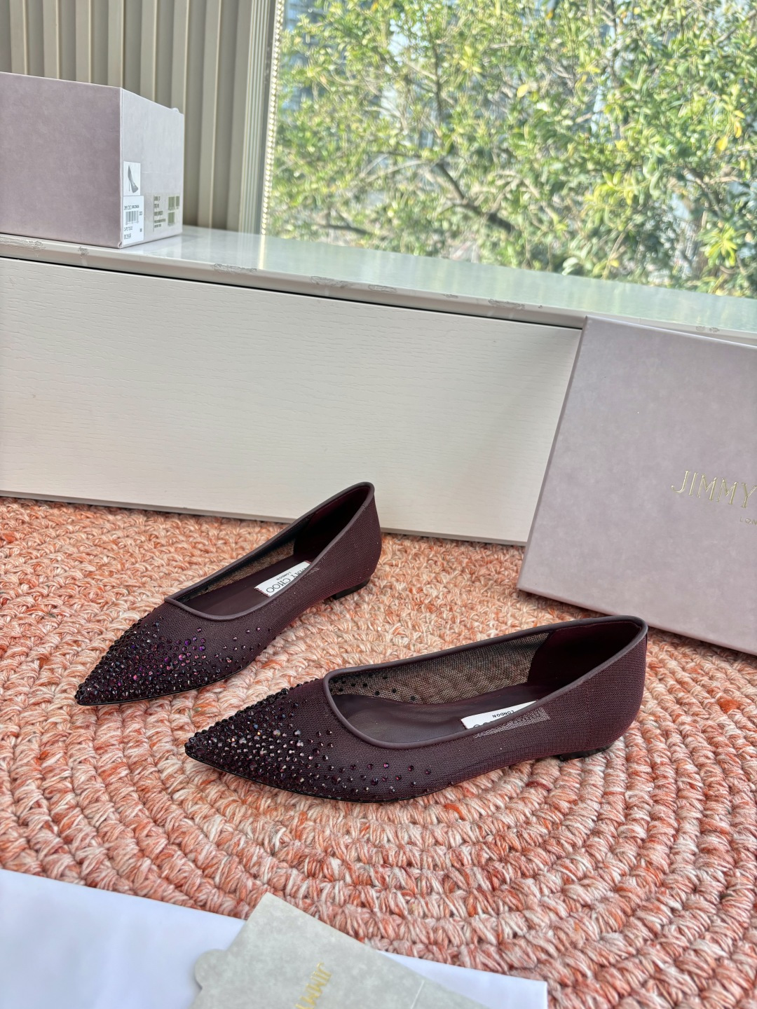 지미추(Jimmy Choo) 플랫 슈즈 신발