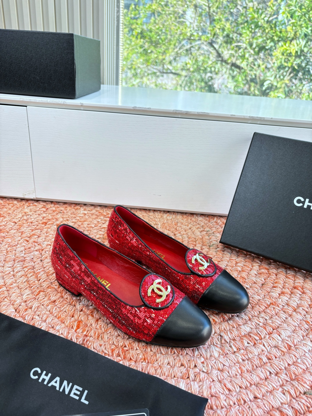 샤넬(CHANEL) 메리제인 플랫 슈즈 신발