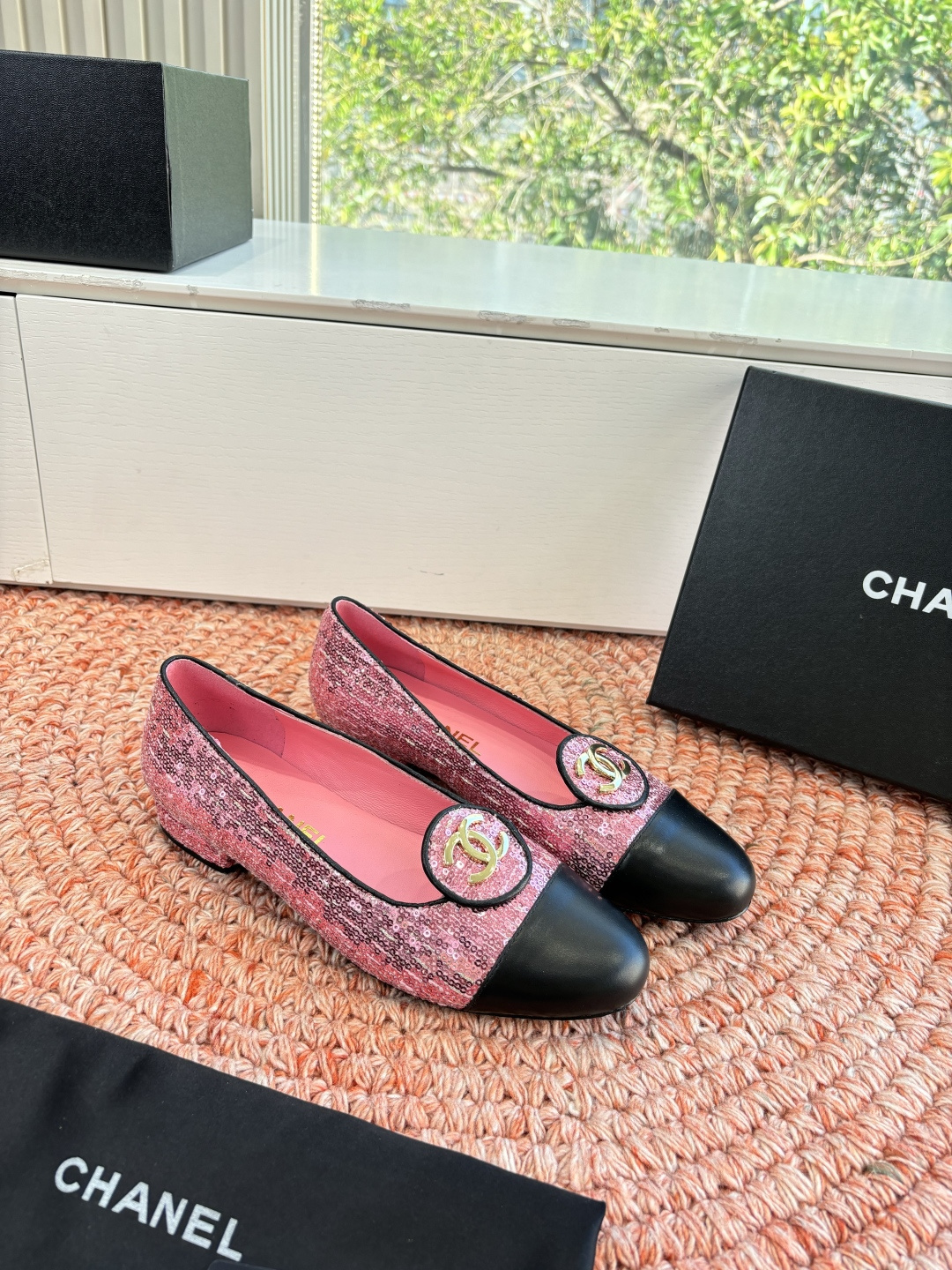 샤넬(CHANEL) 메리제인 플랫 슈즈 신발