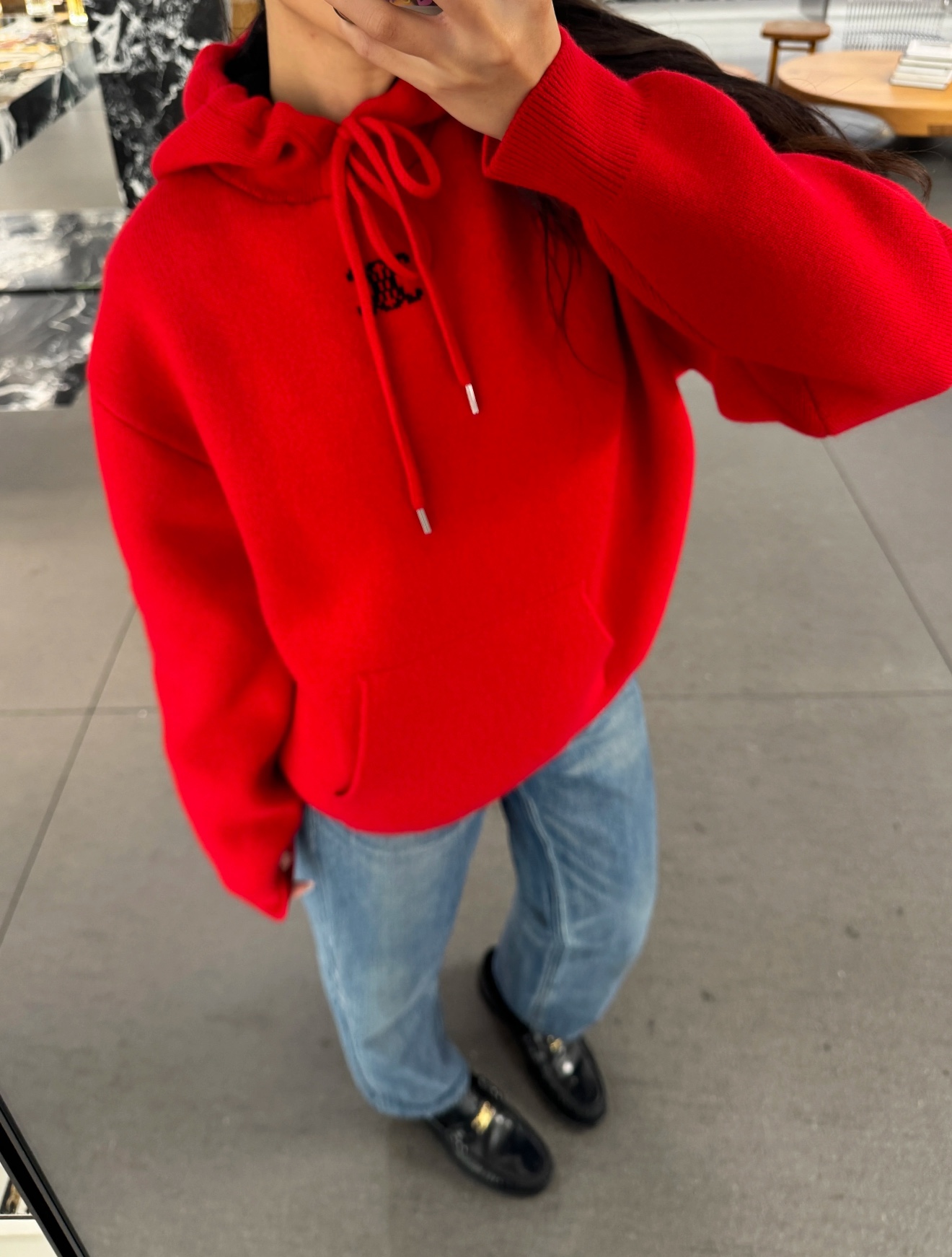 Celine 셀린느 26 크루즈 투톤 후드티 캐시미어 니트 의류