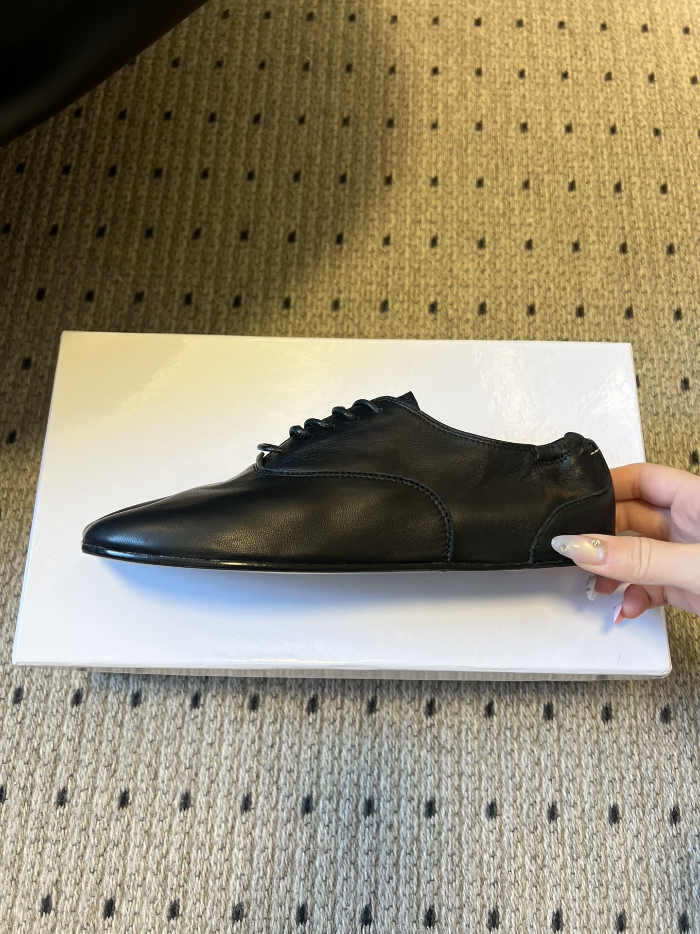 메종 마르지엘라(Maison Margiela) 레이스업 플랫 슈즈 신발