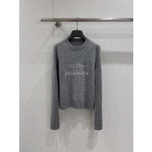디올(DIOR) 레터링 자수 캐시미어 니트 의류