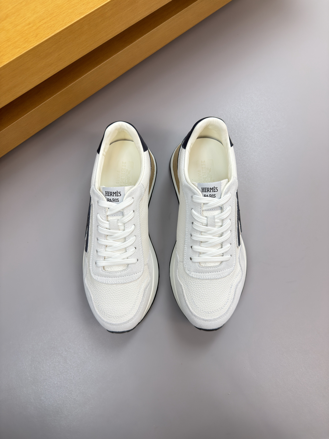 에르메스(HERMES) 하이엔드 콤비 캐주얼 스니커즈 신발