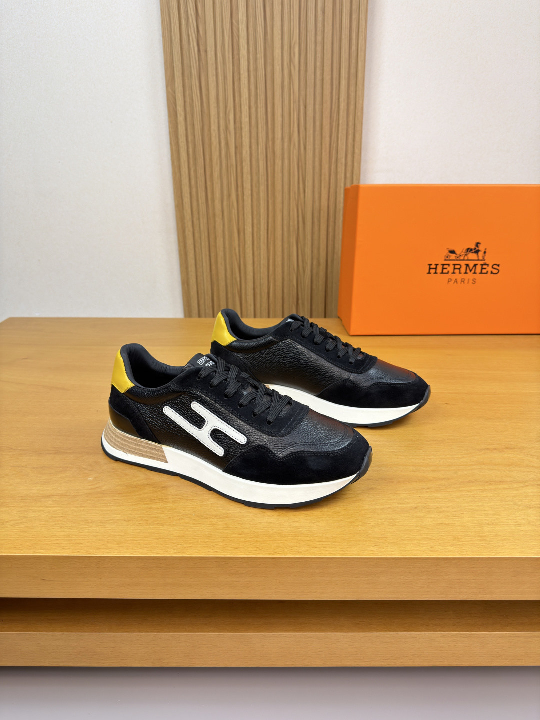 에르메스(HERMES) 하이엔드 콤비 캐주얼 스니커즈 신발