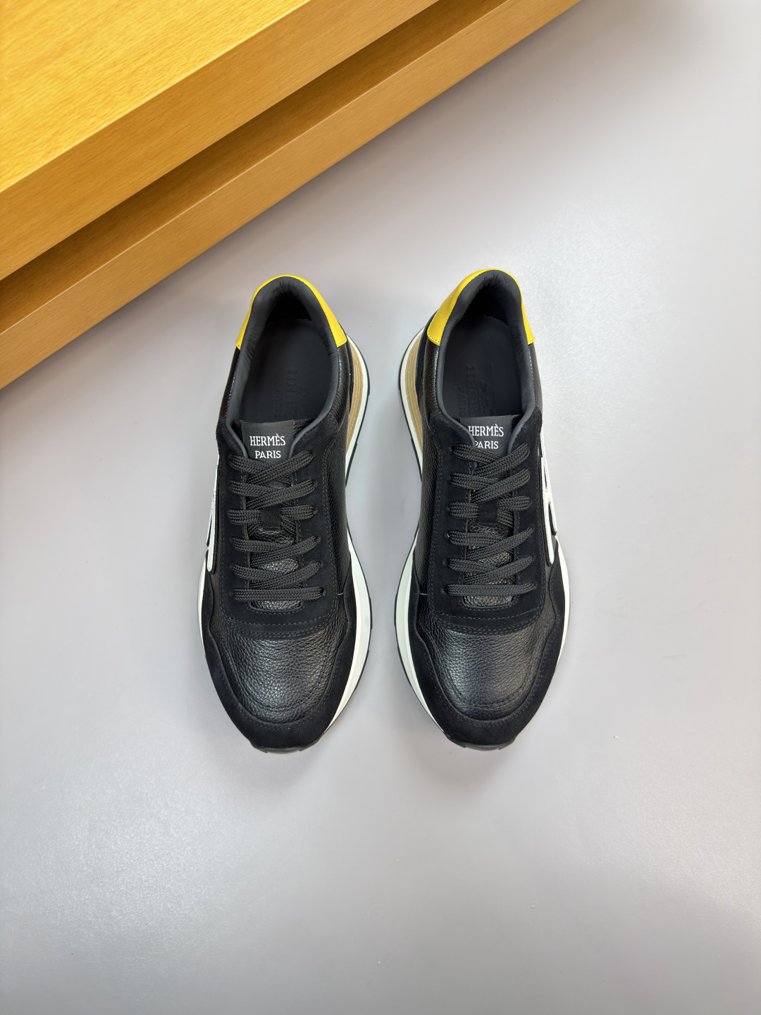 에르메스(HERMES) 하이엔드 콤비 캐주얼 스니커즈 신발