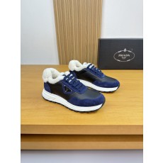 프라다(PRADA) 하이엔드 양털 안감 캐주얼 스니커즈 신발