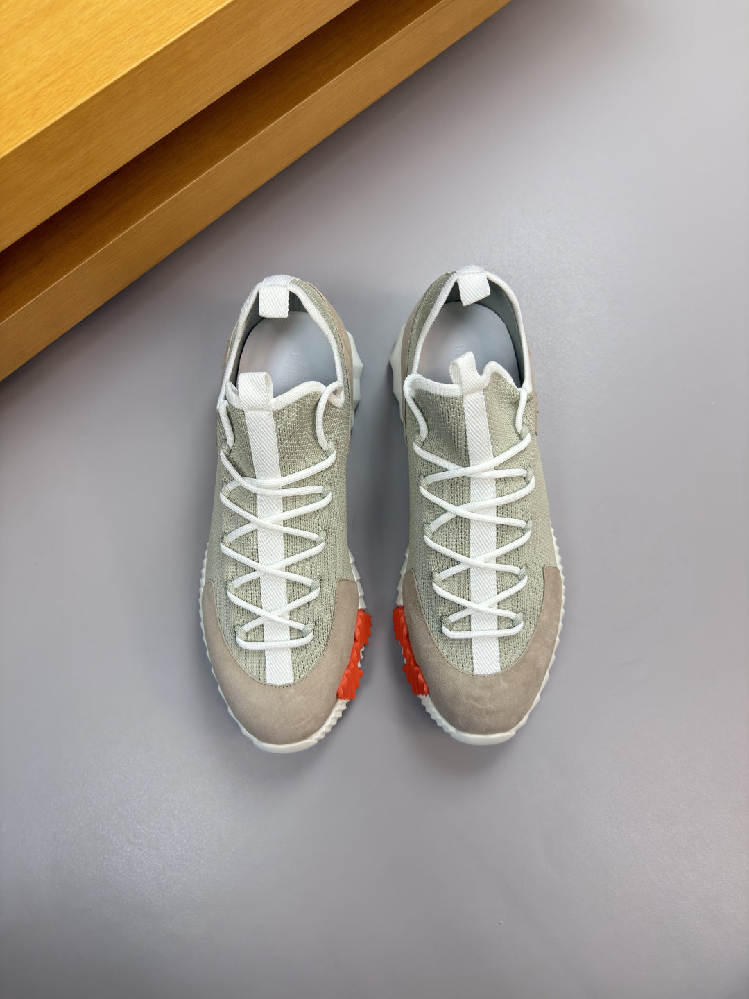 에르메스(HERMES) 하이엔드 콤비 니트 스니커즈 신발