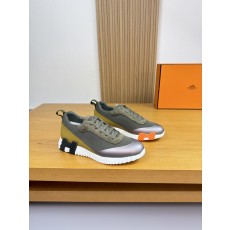 에르메스(HERMES) 하이엔드 콤비 캔버스 스니커즈 신발