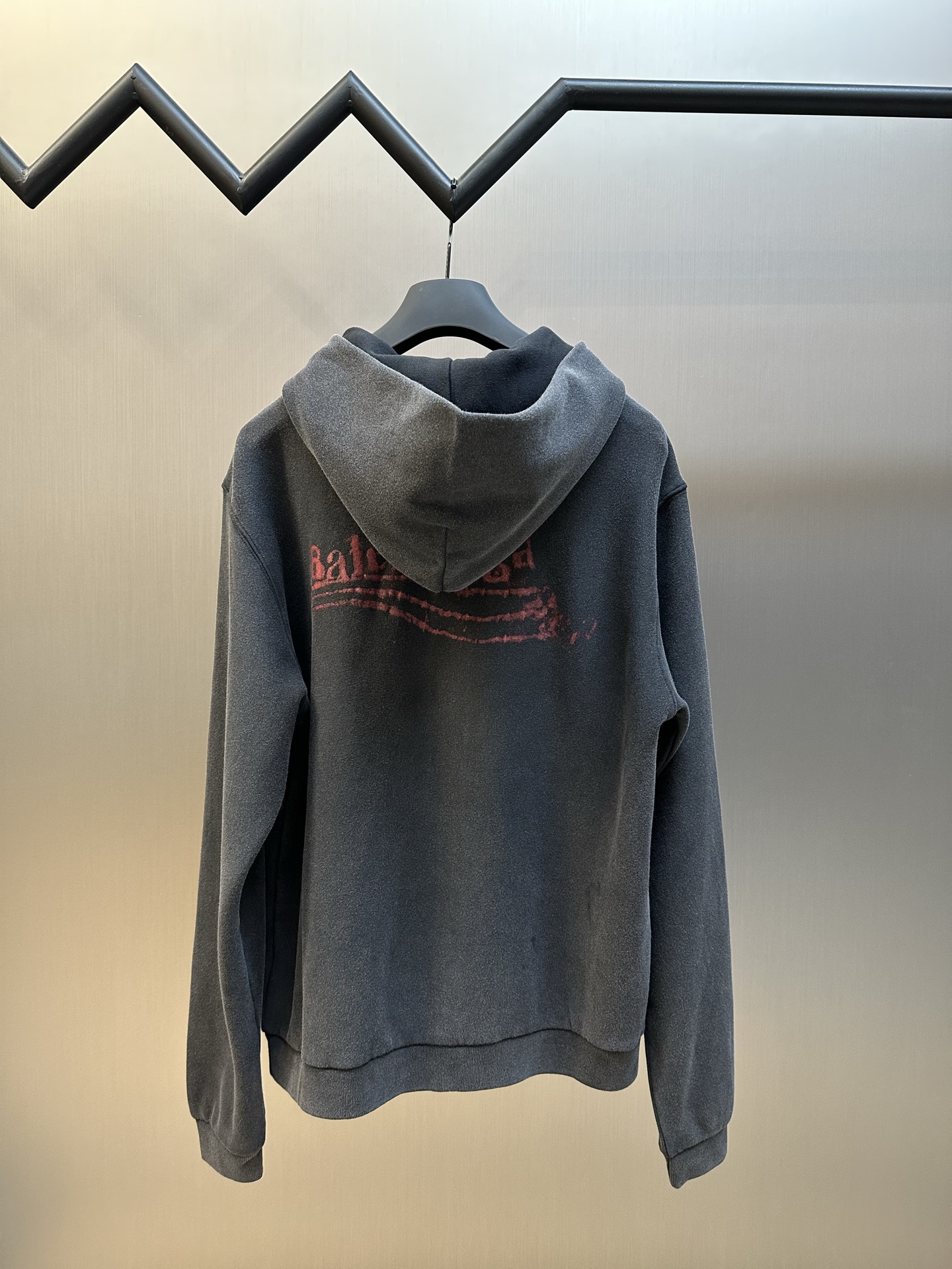 발렌시아가(Balenciaga) 프린트 워싱 지퍼 재킷 의류