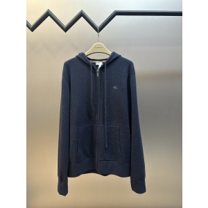 버버리(BURBERRY) 울 혼방 지퍼 후드 자수 아우터 의류