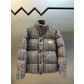 루이비통(LV)  스탠드 칼라 체크 트위드 패딩 의류