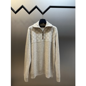 루이비통(LV) 메리노 울 하프 집업 니트 의류