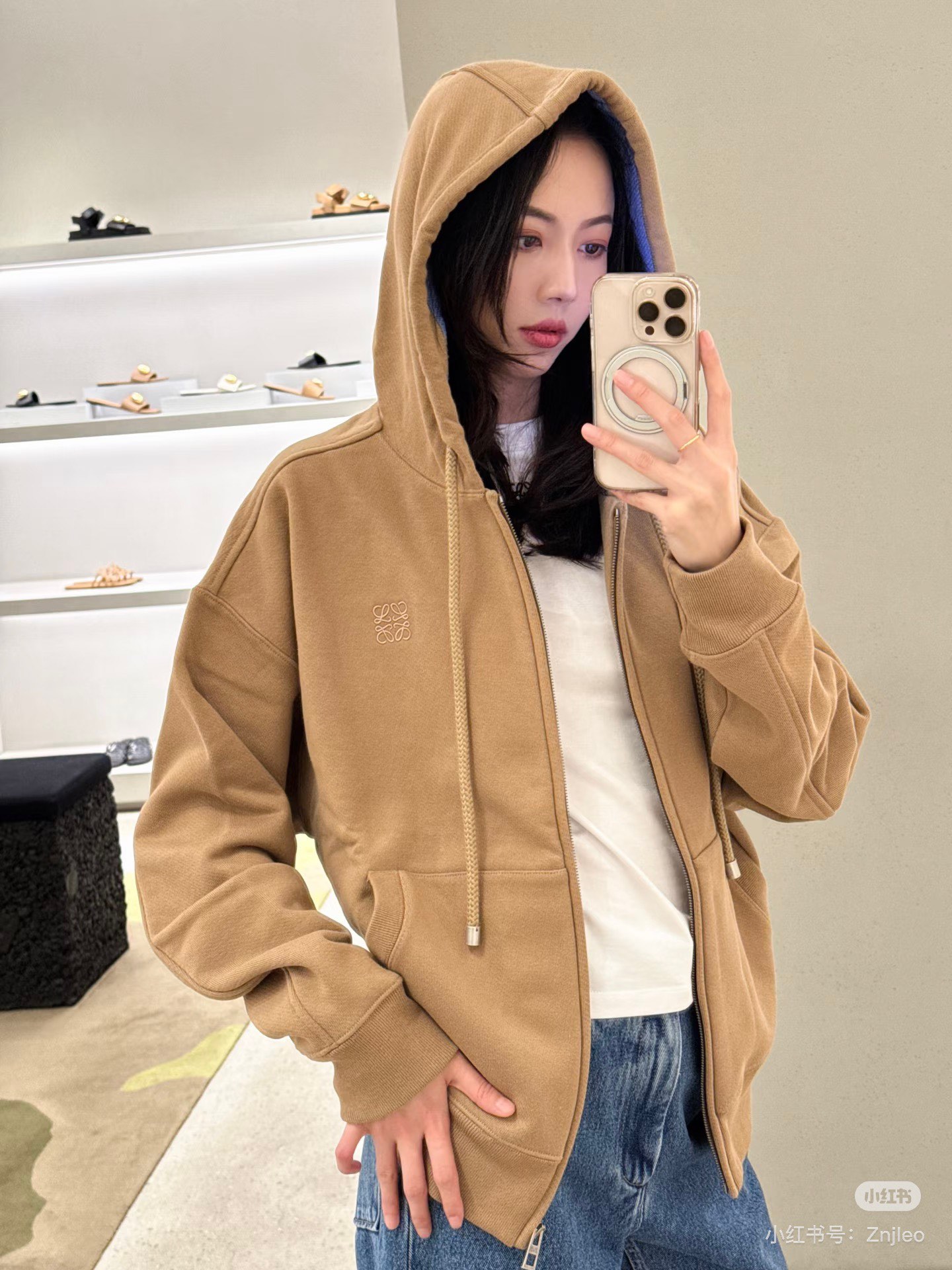 로에베(Loewe) 프리폴 신상 루즈핏 후드 집업 자켓 재킷 의류