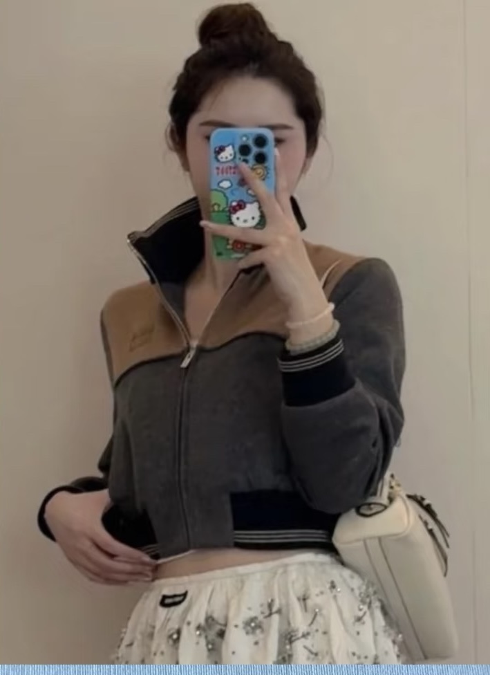 miumiu 미우미우 워크웨어 캐시미어 크롭 자켓 재킷 의류