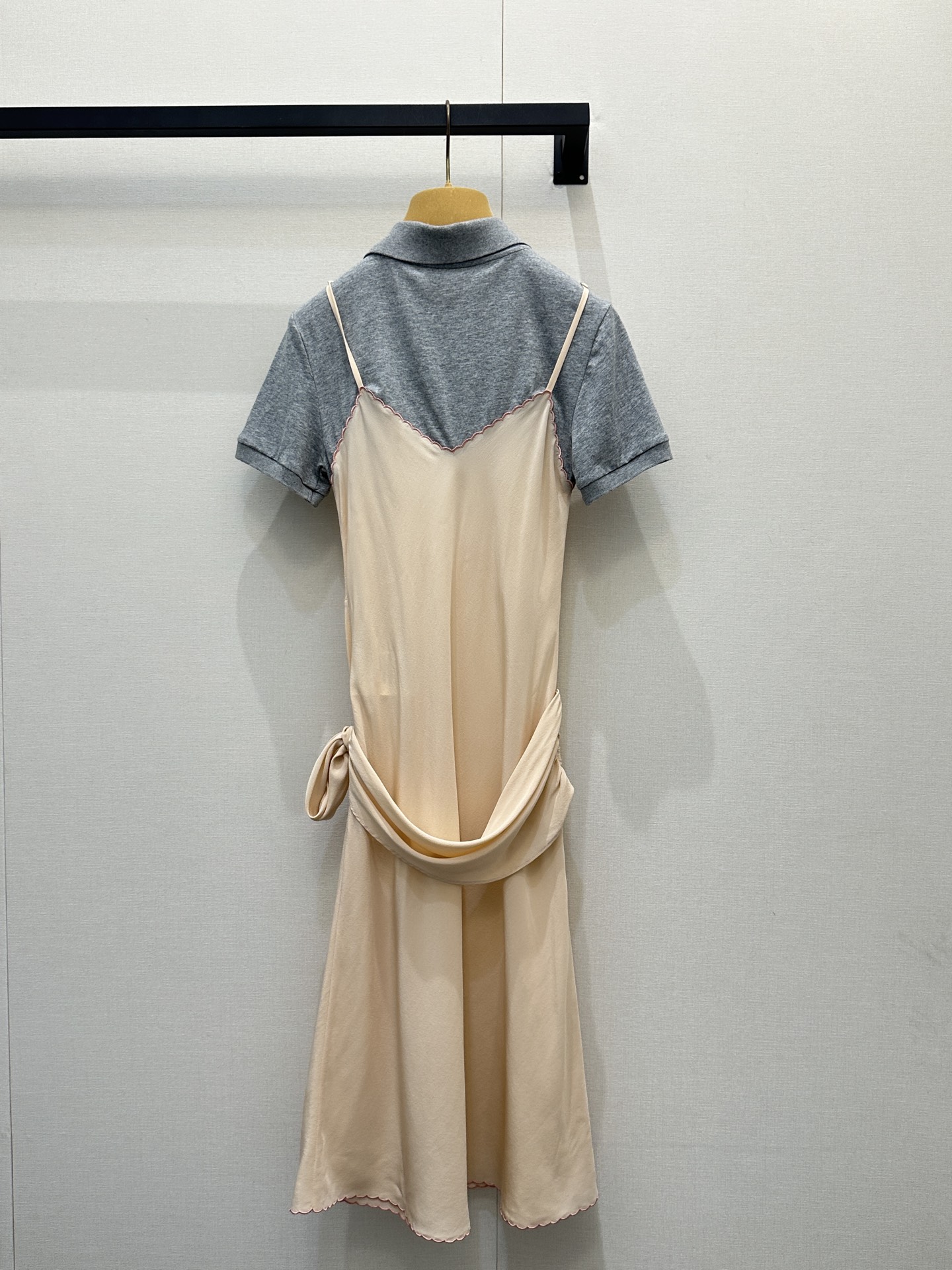 miumiu  미우미우 레이어드 실크 믹스 원피스 의류