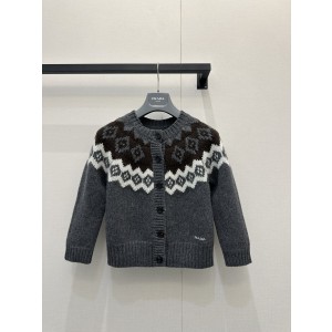 prada 프라다 클래식 페어아일 자카드 캐시미어 가디건 의류