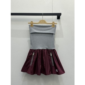 MiuMiu 미우미우 니트 튜브탑 플리츠 원피스 의류