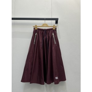 MiuMiu 미우미우 리나일론 볼륨 미디 스커트 치마 의류