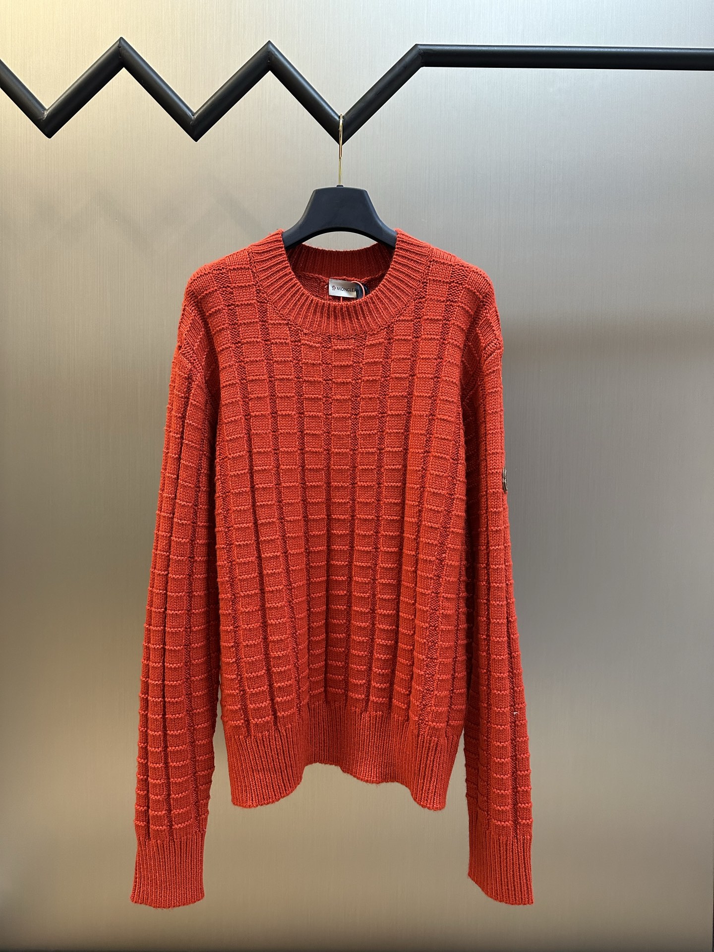 몽클레어 몽클레르(MONCLER) 엠보싱 니트 로고 울 스웨터 의류