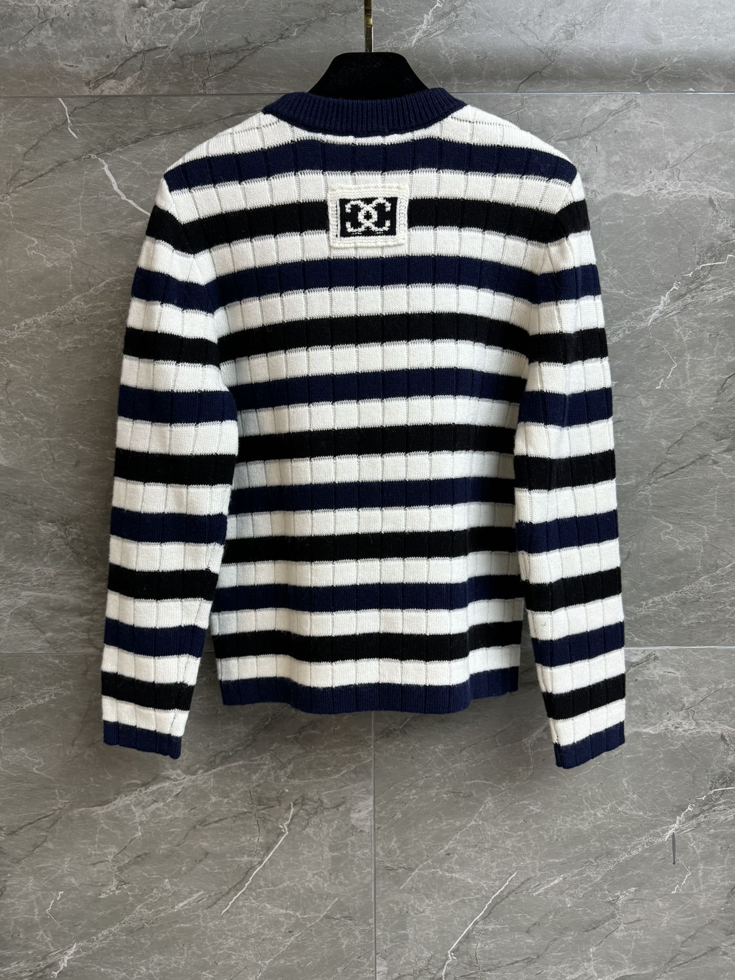 Chanel 샤넬 스트라이프 로고 긴팔 니트 스웨터 의류