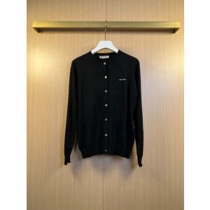 미우미우(MIU MIU) 캐시미어 & 실크 블렌드 니트 가디건 의류