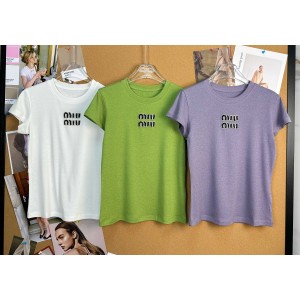 miumiu 미우미우 26 SS 시즌 로고 반팔 티셔츠 의류