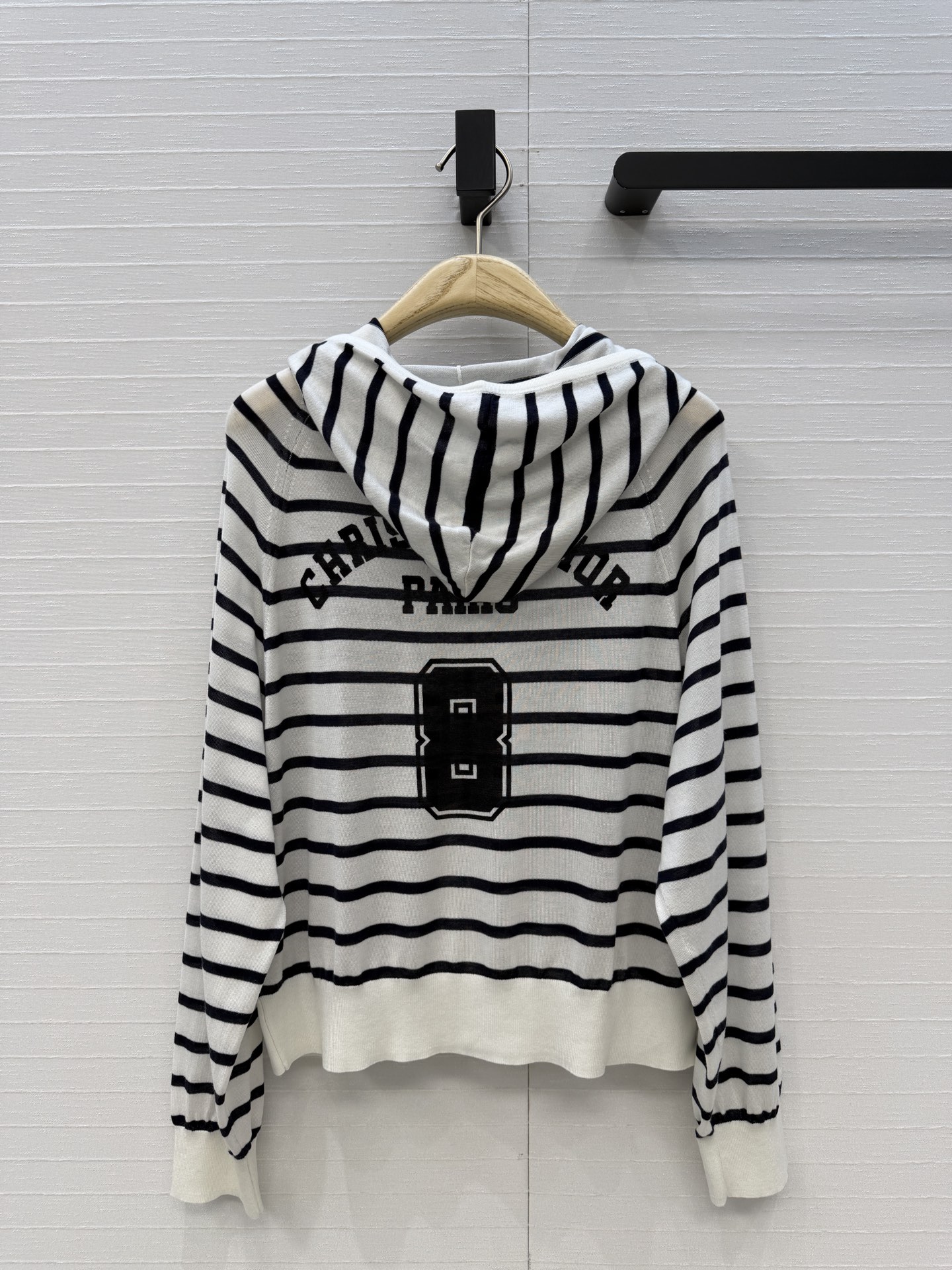 Dior 디올 마린 스트라이프 럭키 8 후드 가디건 의류