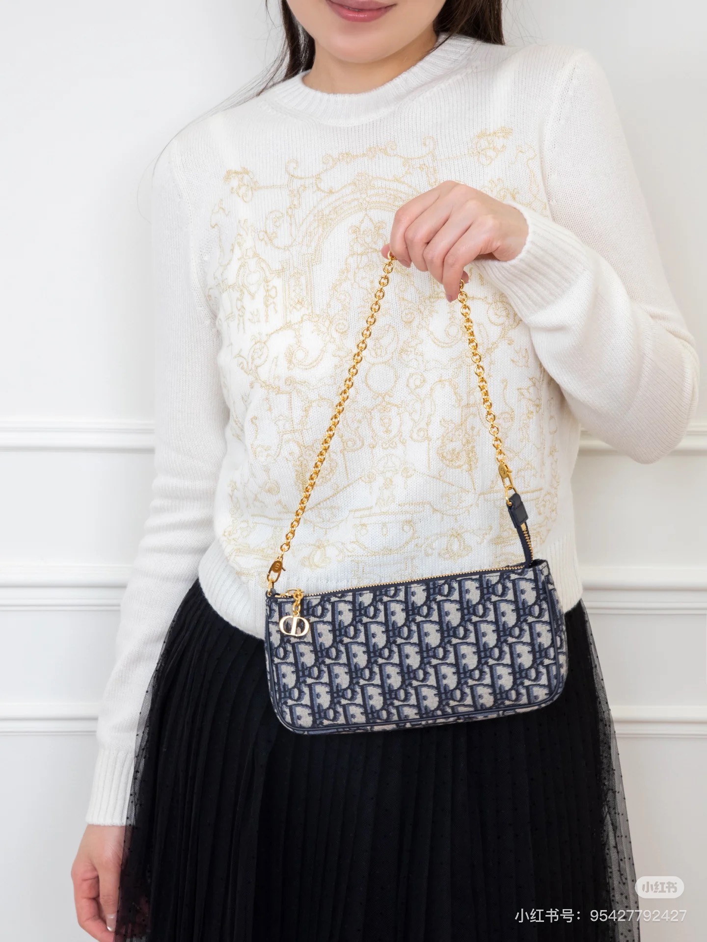 Dior 디올  풀 자수 플로럴 캐시미어 니트 의류