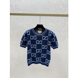 GUCCI 구찌 프리미엄 로고 반팔 니트 의류