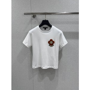 Louis Vuitton(루이비통) LV 카툰 그래픽 3D 입체 자수 반팔 티셔츠 의류