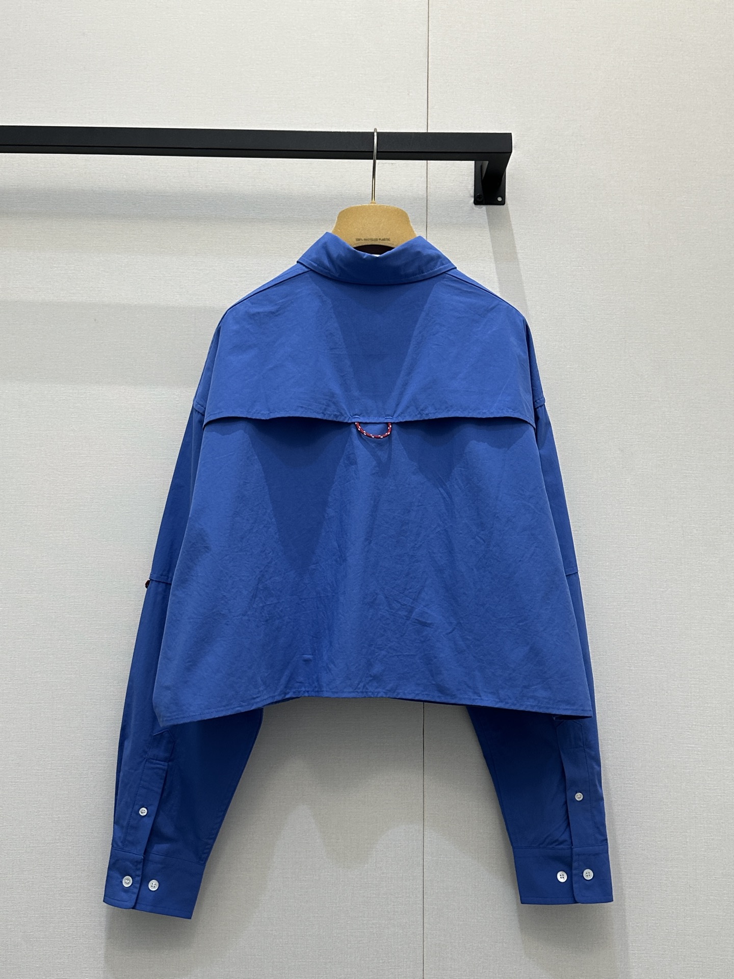 미우미우(miumiu) 클라인 블루 포플린 크롭 셔츠 의류