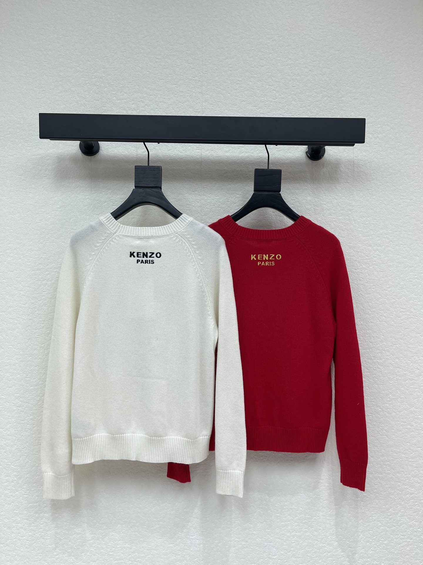 겐조(KENZO) 플라워 자수 라운드넥 긴팔 니트 의류