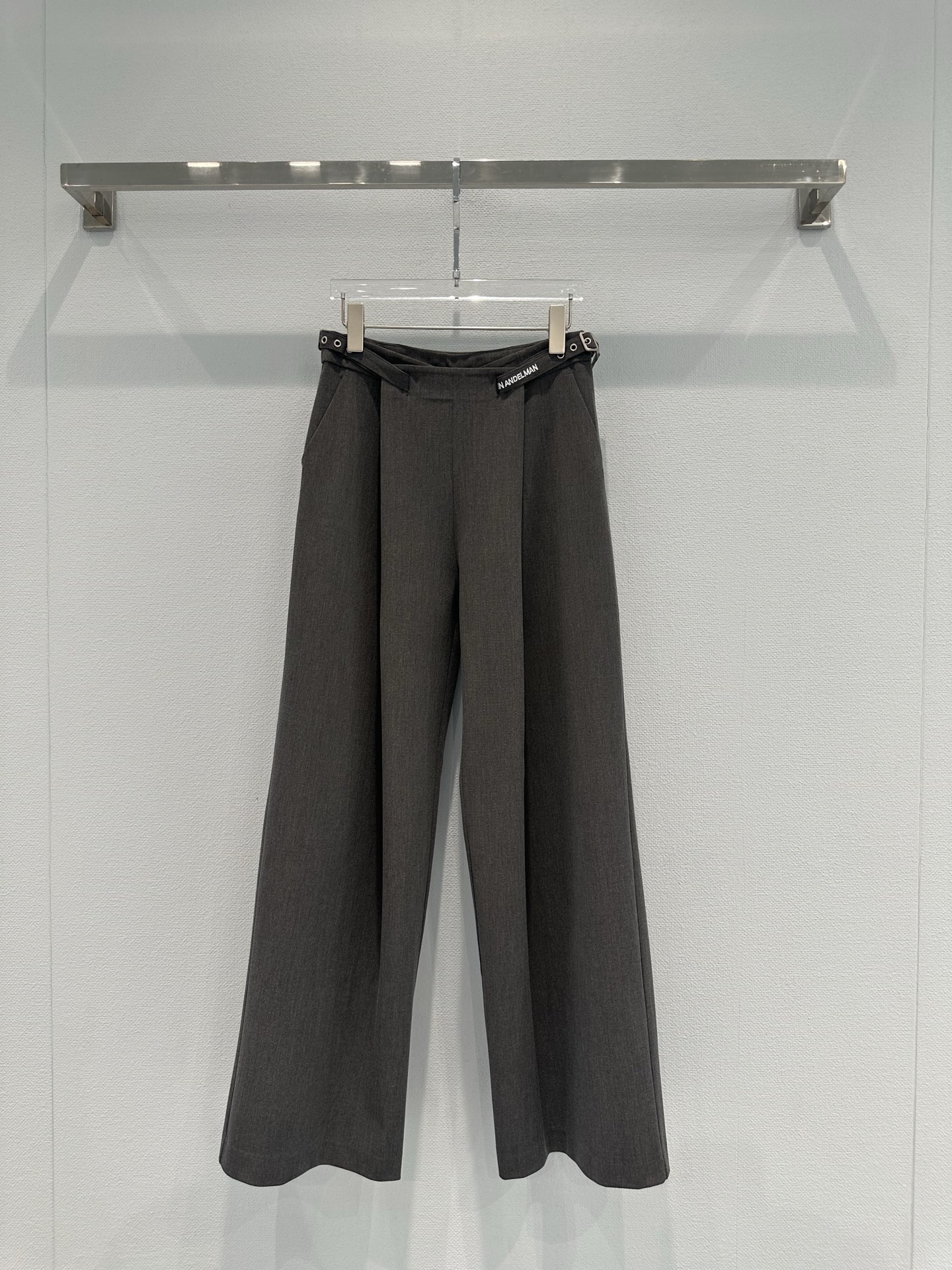 ann andelman 앤 안델만 시그니처 커브드 와이드 슬랙스 팬츠 바지 의류