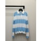 Dior CD 디올 스트라이프 폴로 긴팔 니트 의류