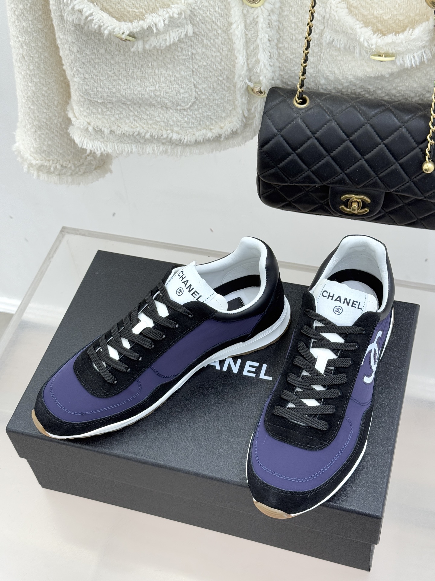 Chanel 26P 샤넬 더블C 믹스 스니커즈 신발