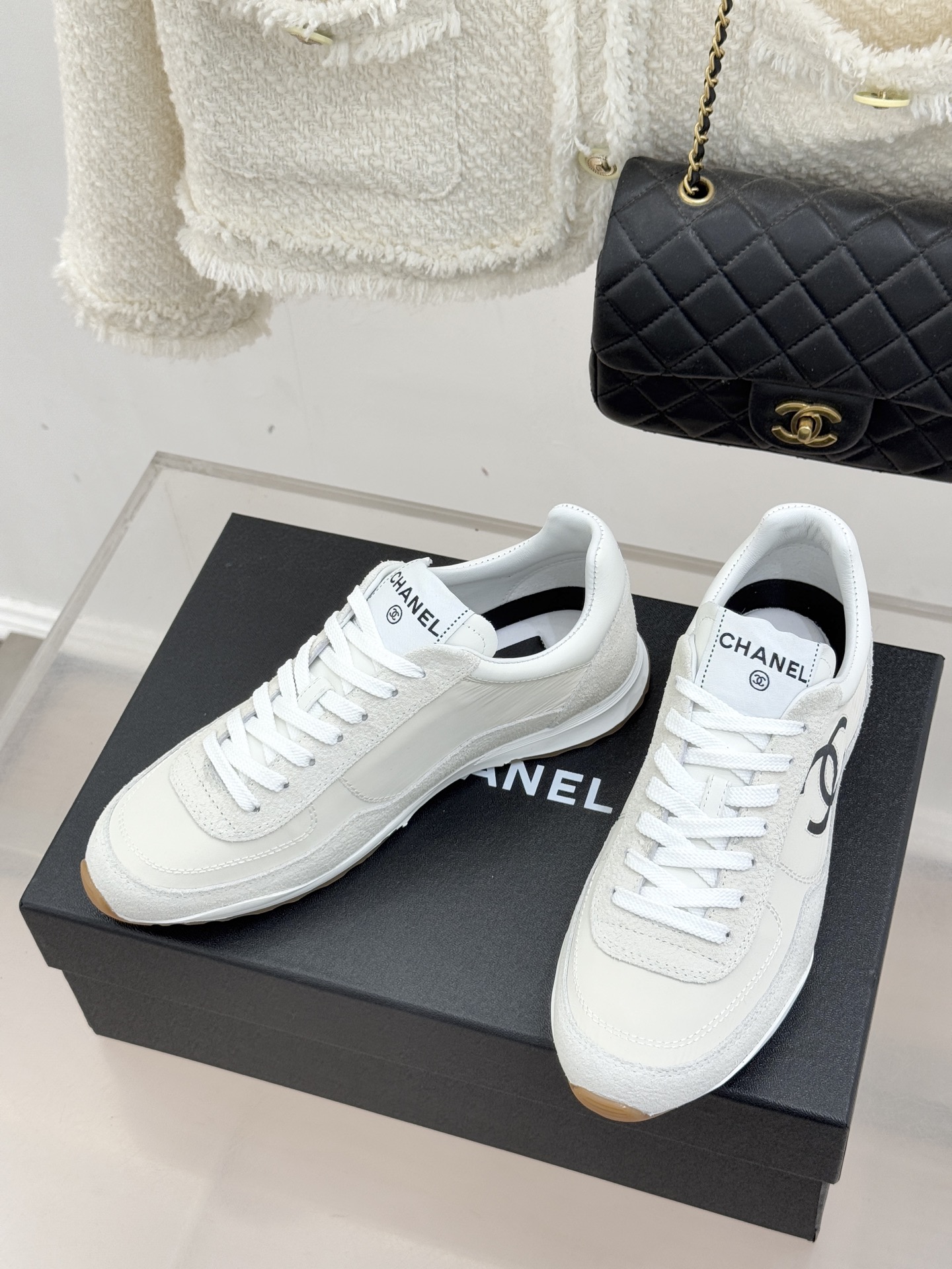 Chanel 26P 샤넬 더블C 믹스 스니커즈 신발