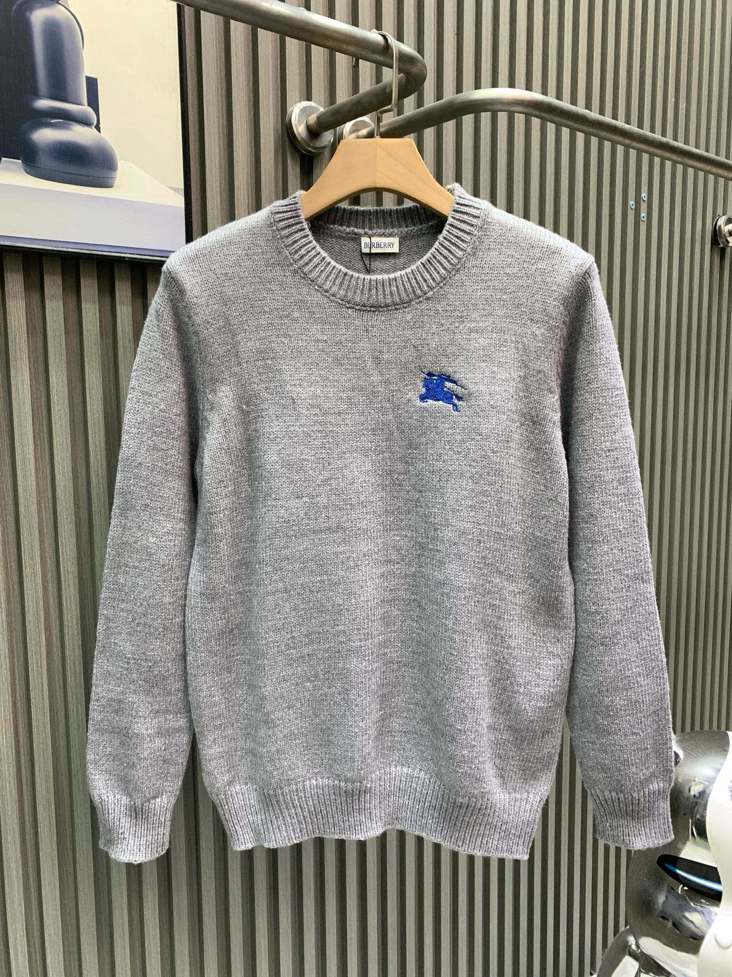 버버리(BURBERRY) 로고 자수 울 니트 의류