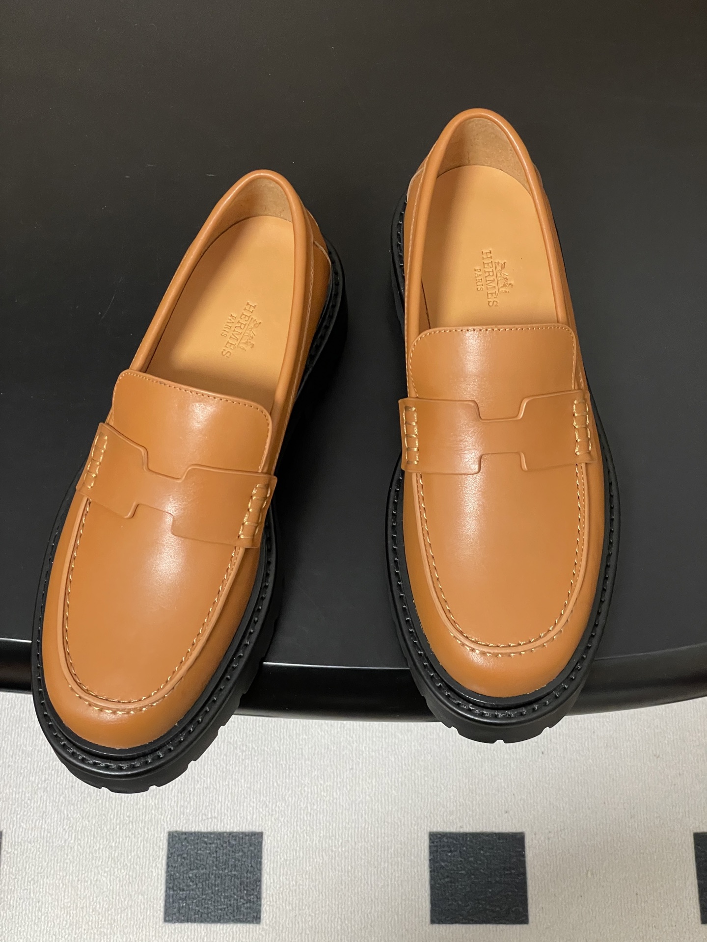 에르메스(Hermes) 아이콘 켈리 버클 플랫폼 로퍼 구두 신발