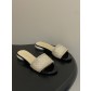 샤넬(Chanel) 런웨이 진주&수정 플랫 샌들 슬리퍼 신발